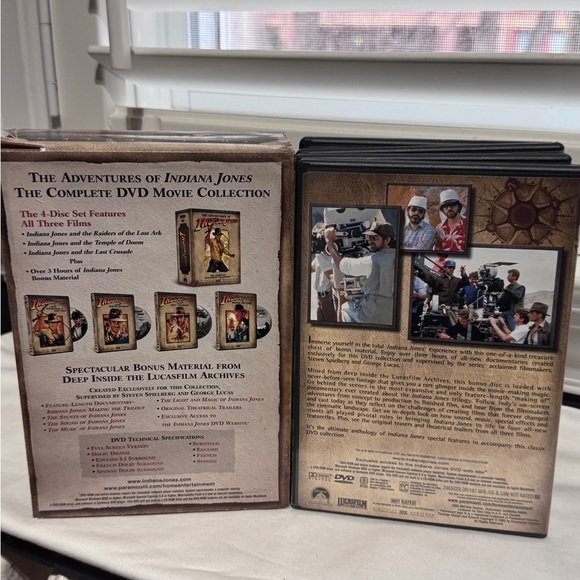 ✨HOST PICK✨ 🎬 Vintage Exciting 2000 Indiana Jones DVD Movie Complete Collection - Picture 2 of 15